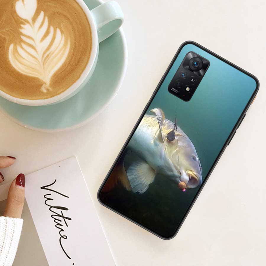 Carp Fishing Fish Phone Case For Redmi Note 14 13 Pro 5G Plus 12 12C 10 10A 10C 9 9A 9C 9T 8 8A K60 K70 Pro Xiaomi Cover Shell C