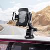 Retractable Silicone Suction Cup Car Phone Holder for Dashboard, Air Vent, and Windshield