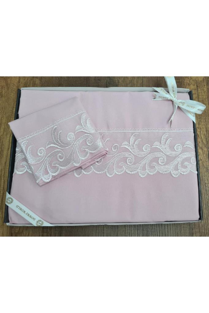 Комплект пододеяльников Belinda 6шт, Пододеяльник 200х220, Простыня 240х260 Хлопчатобумажная ткань, Полный размер, Двойной размер Розовый