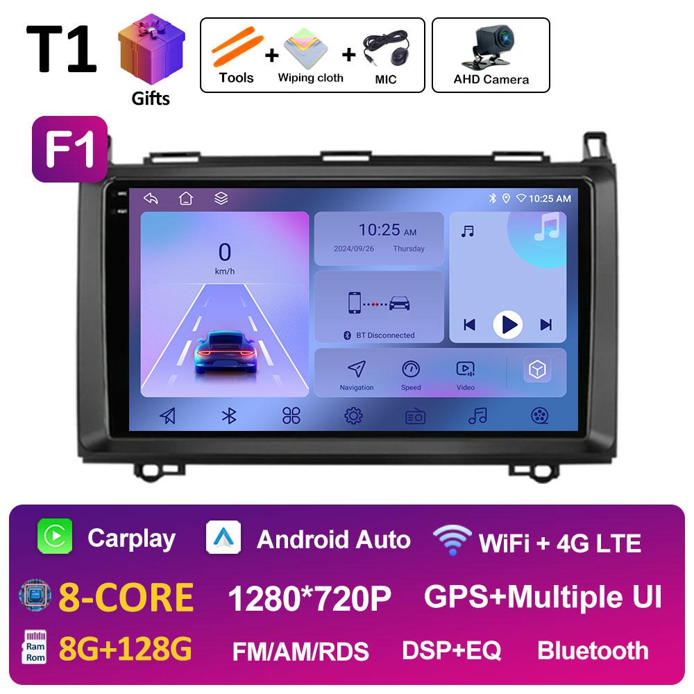 Навигация GPS беспроводной Carplay для Mercedes Benz W169 W245 B200 W906 Sprinter W639 Vito Autoradio Bluetooth 2.5D сенсорный экран