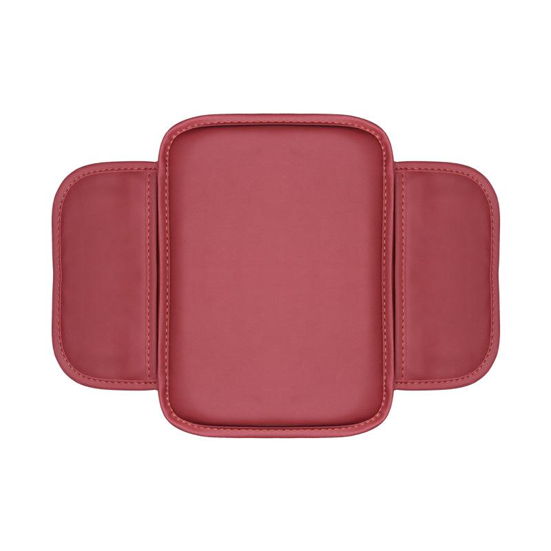 Multifunctional Universal Premium Rear Front Tesla Car Armrest Protector Pad with Pocket Soft PU Leather Waterproof  Anti-Slip