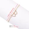 Европейский и американский модный полый двойной браслет Love, корейский женский браслет в форме сердца, изысканный сплав, креативный ювелирный браслет.