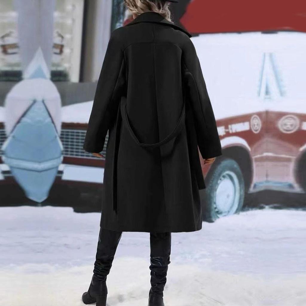 Модные тренчи для женщин, длинные тренчи, тонкие классические однотонные пальто