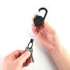 Steel Wire Rope Keychain Mini ABS Hiking Backpack Pants Hanging Key Chain Outdoor Accessories Anti-lost