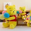 Очаровательная плюшевая игрушка Винни Пух с воздушным шаром, милый медвежонок, сидящая кукла, подушка для детей
