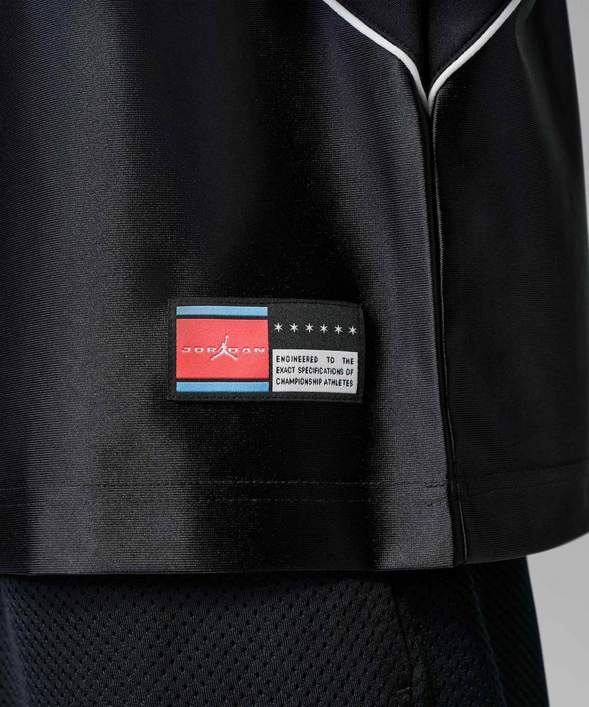 NIKE Jordan Brooklyn Long Sleeve Goalkeeper Top M - Black:White:Metallic Silver / Im8995-010