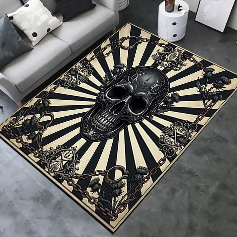 2025 New Skull Carpet Rug for Living Room Bedroom Home Sofa Decoration,Kids play Non-slip Floor Mat52