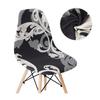 Solid Color Shell Chair Cover Stretch Cheap Short Back Chair Covers Printed Dining Seat Covers For Home Bar Hotel Party Banquet