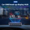 M26 Автомобильный OBD HUD Проекционный дисплей Цифровая скорость автомобиля Напряжение Обороты в минуту Температура воды Датчик топлива Автомобильные электронные аксессуары С сигнализацией