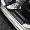 TQDX8 Honda Car Threshold Strip Anti Stepping Leather Protective Sticker For Honda civic accord fit jazz pilot CRV odyssey passport