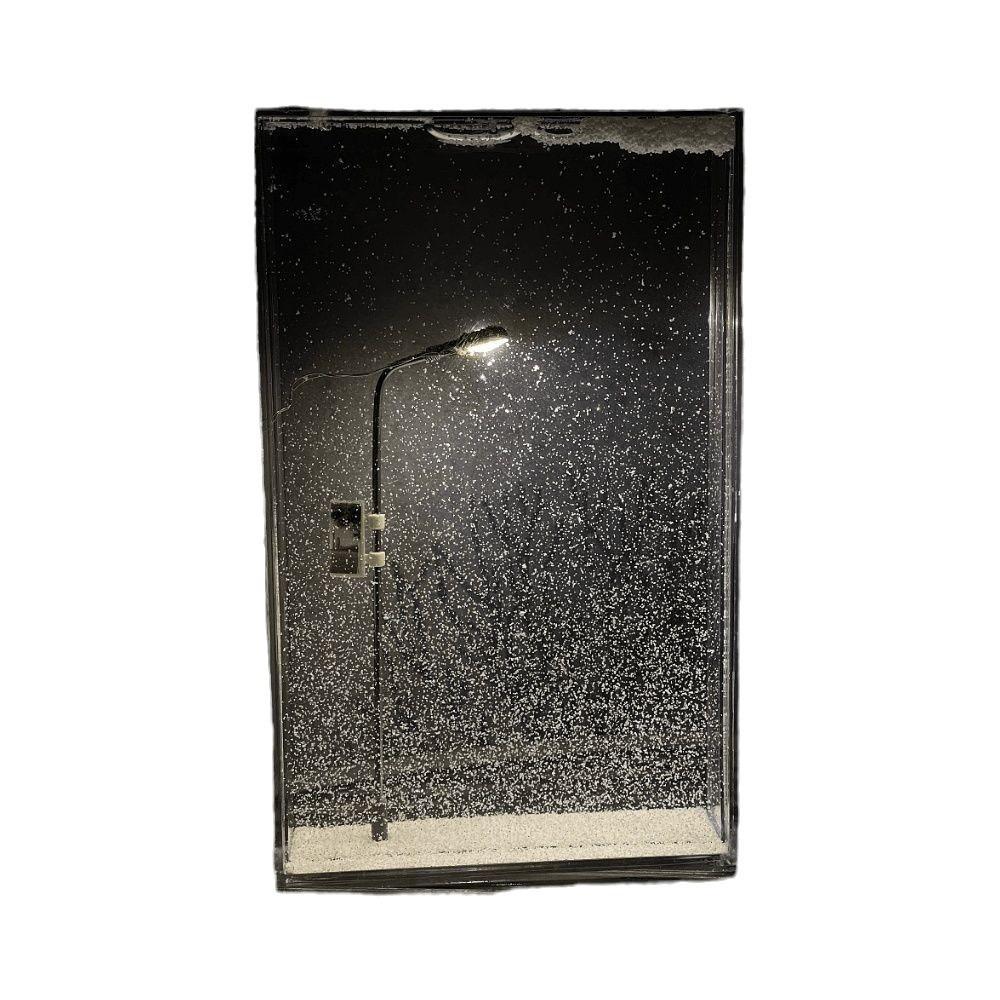 Маленький ночник Снежная сцена Уличный фонарь Набор для DIY Креативный Снежный вечер Переливающийся ночник Пакет материалов для ручной работы Лучшие подарки