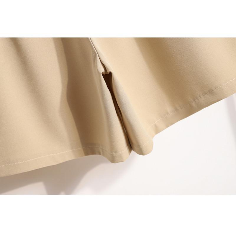 DIMANAF 2025 Летний стиль Шорты Брюки Свободные С высокой талией Женские Базовые брюки Женские Однотонные брюки