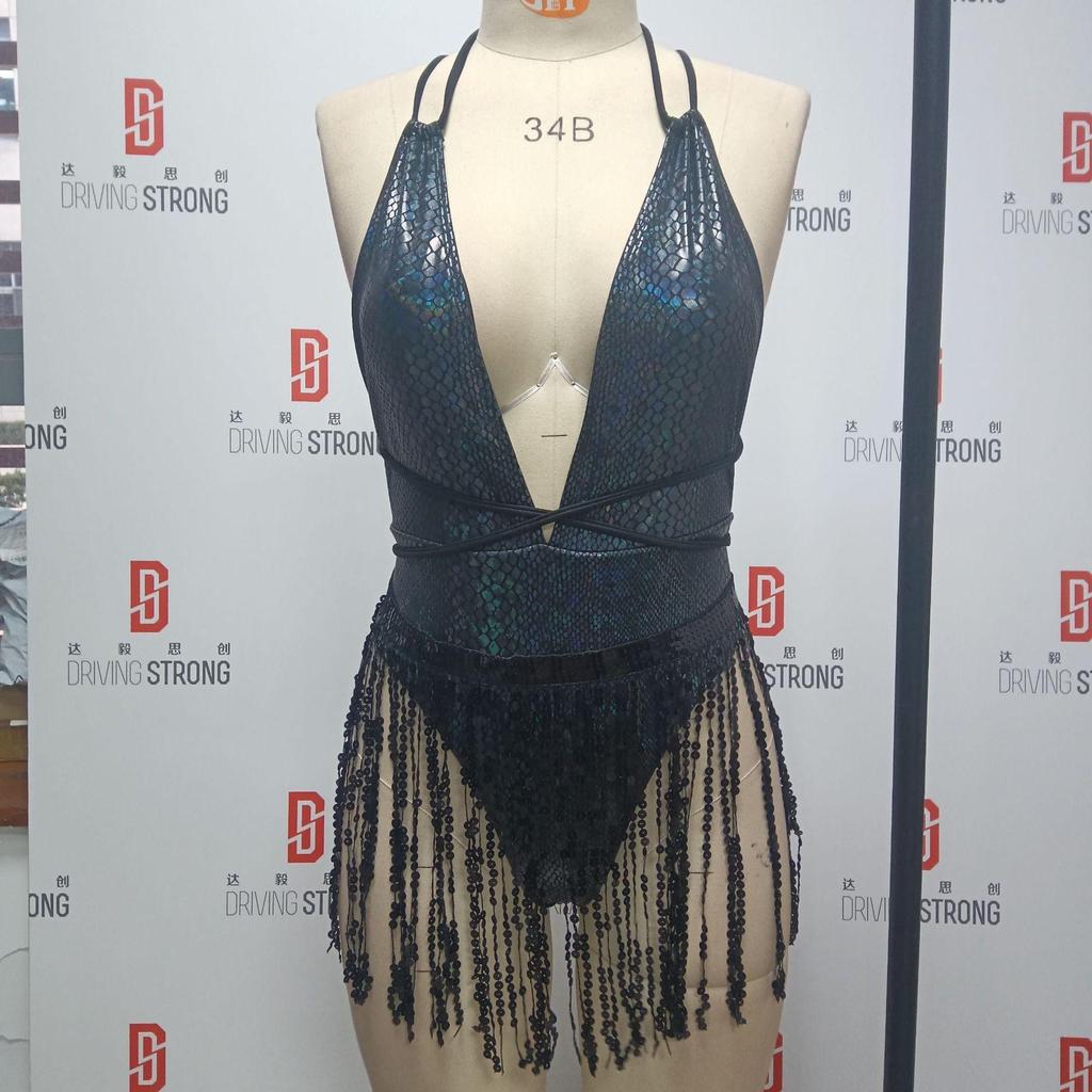 Женский сексуальный треугольный раздельный бикини-костюм, комплект, завязывающиеся по бокам стринги, купальник на одно плечо, эластичный