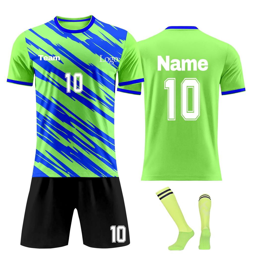 Personalised Shirts Kit Mens Girls With Name Number Custom Football Jerseys For Boys Training Suit