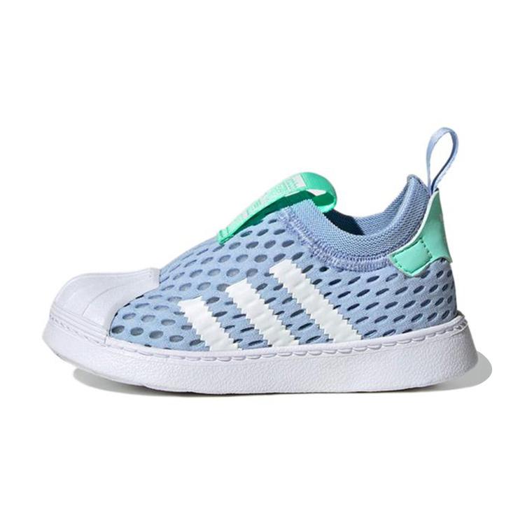 Adidas Originals SUPERSTAR 360 2.0 Low top Kids' Skateboarding Shoes Blue White Children Aged 3 7 Years Old FZ5604