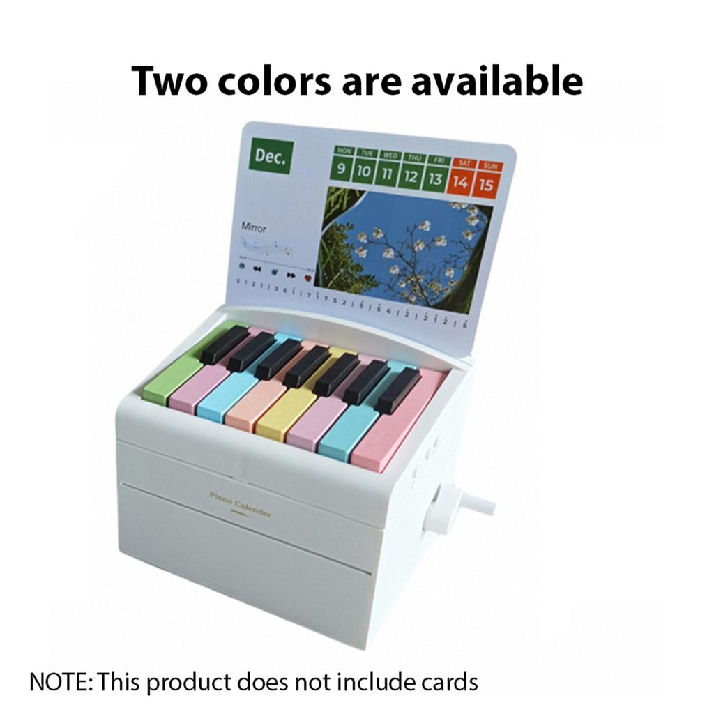 2024 Piano Calendar 15 Key Mini Playable Piano Desk Calendar  Desktop Decoration Music Box Birthday Gifts Weekly
