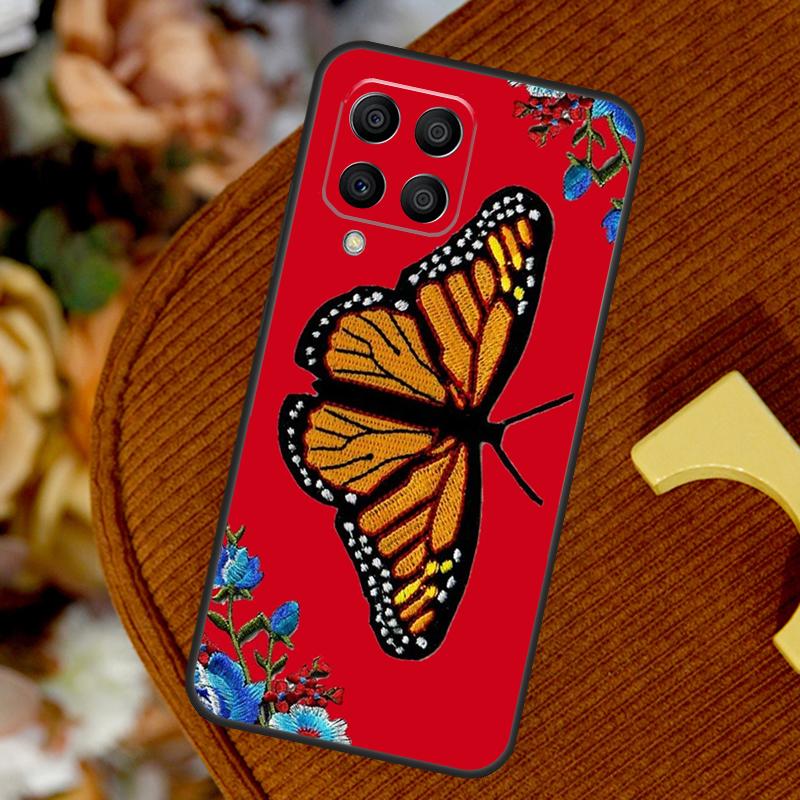 Blue Butterflies Nursery For Samsung Galaxy M13 M33 M53 M52 M32 M12 M14 M34 M54 M11 M21 M51 M15 M55 M31s M20 Case