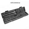 12pcs Drill Bit Set Electric Hammer Rock Drill Bit Set Chisel Sds Shank Impact Rotary Concrete Masonry Grooving New Power Tool