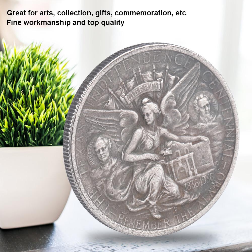 The United States 1936 D Texas Brass Silver Dollar Vintage Commemorative Collection Coin