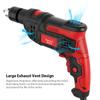 Hammer Drill Impact Drill 850W 3000 RPM Hand Electric Drill with 360 Degrees  Rotating Handle Hammer and
