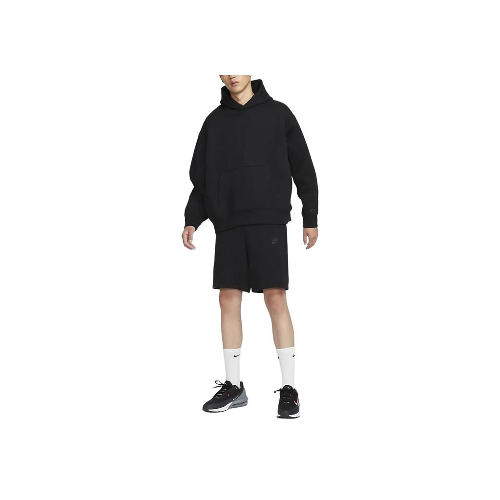 Nike Tech Reimagined Удобная однотонная толстовка с длинным рукавом с капюшоном Мужская толстовка черного цвета FZ0745-010