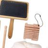 Wool Brushes Crochet Accessories Convenient Drop Spindle Carders Yarn Wpi Guide Gauge Multitool