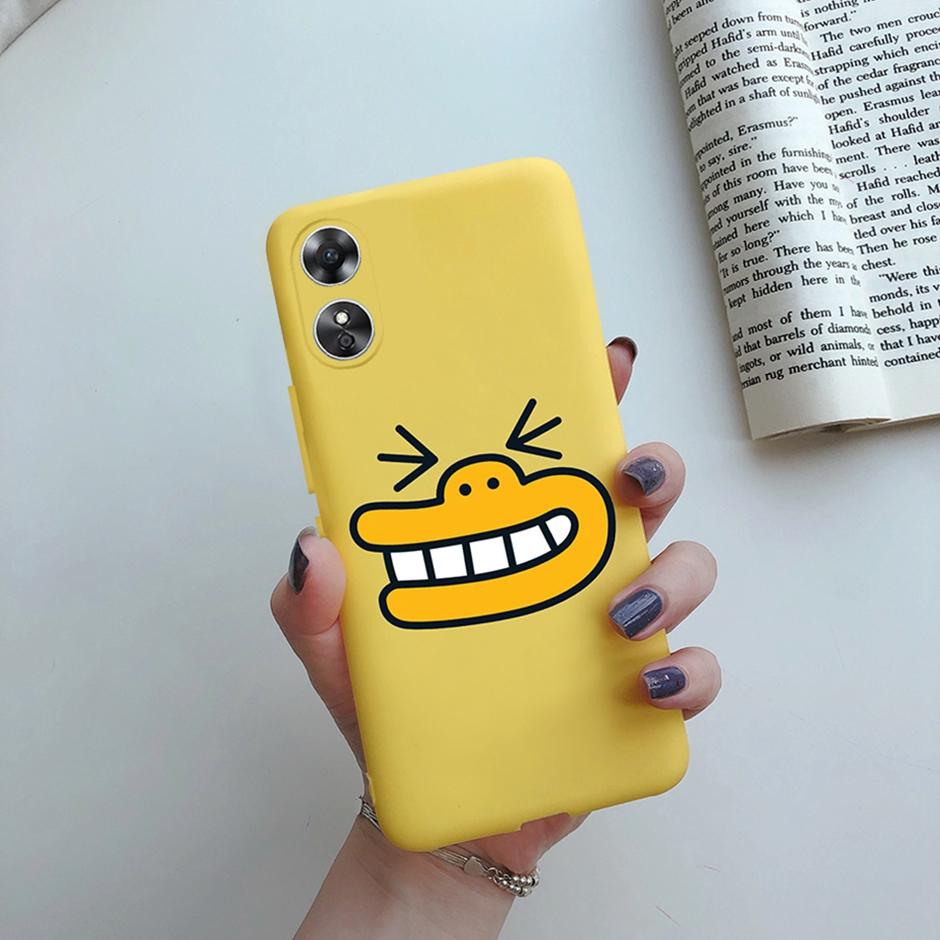 For OPPO A17 Phone Case CPH2477 Flower Butterfly Casing TPU Soft Silicone Back Cover for Oppo A17 A 17 Shell OppoA17 Bumper Capa