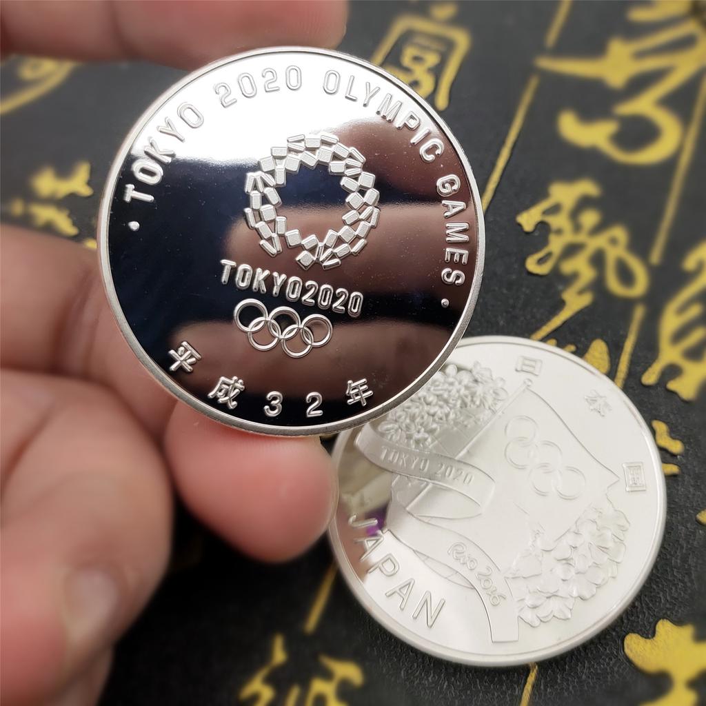 Япония Токио Олимпийские игры посеребренная монета сувенирные памятные монеты подарочная копия