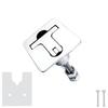 Marine Grade Stainless Steel 316 Cam Latch Flush Pull Deck Latch Lift Handle With Back Plate Boat Hardware Accessories