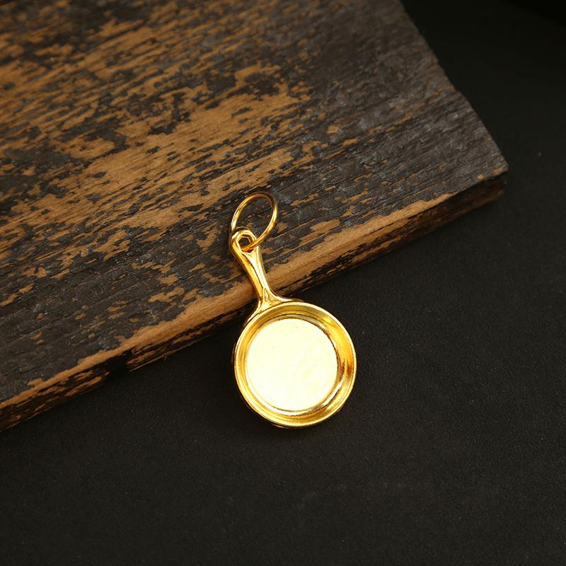 Mini Golden Shovel Golden Pot Keychain Game Peripheral Teamfight Tactics Key Chain Creative Toy Bag Car Key Holder Pendant