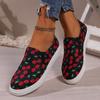 Fashion Trendy Casual Single Shoes 2024 New Design Feeling Canvas Flat Bottom Sports Anti Slip Women's Vulcanized Temperament Single