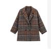Women's Mid-Length Plaid Tweed Coat – Fall/Winter 2025 Collection