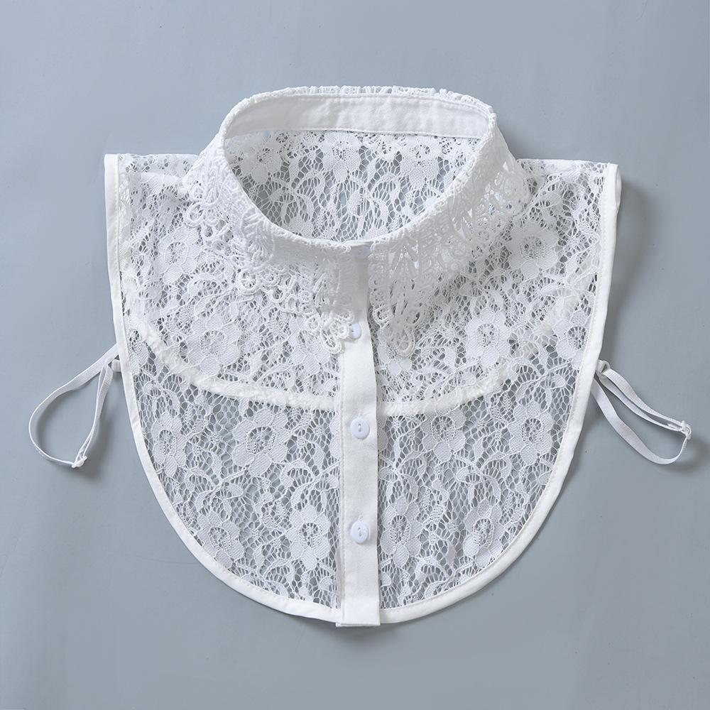 Маленький цветочный фальшивый воротник, весенне-осенний универсальный воротник-подделка для рубашки, повседневный свитер с кукольным воротником внутри