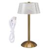 Acrylic Table Lamp Stepless Dimming LED Night Light with USB Cable for Kids Nursery Bedroom