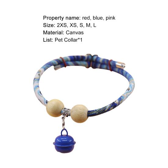 Ожерелье для домашних животных, репеллент из камфорного дерева, регулируемый модный ошейник для котят с колокольчиком, товары для домашних животных