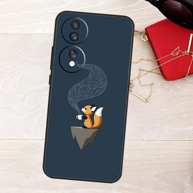 Аниме Забавный Чехол с Лисой Для Honor 200 400 Pro 50 70 90 Lite X9a X9b X9c X9d X8a X8b X8c Magic 5 6 7 8 Pro Чехол