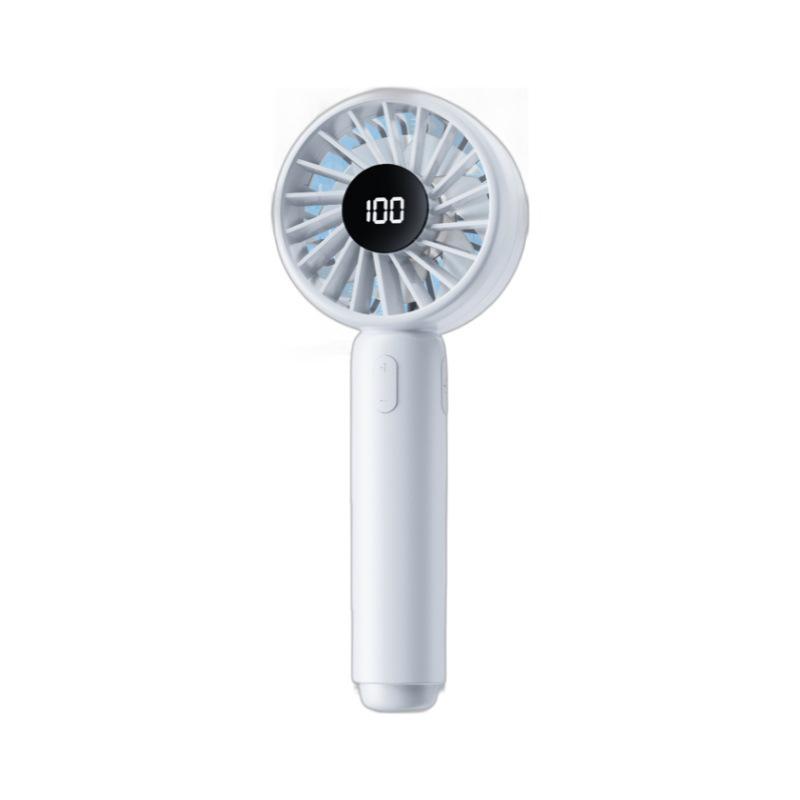 Rechargeable 100-Speed Mini Handheld Turbo Fan - Portable & Desktop Electric Fan
