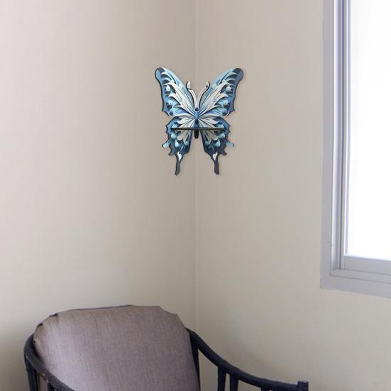 Угловая полка из искусственного хрусталя с бабочкой, деревянная настенная плавающая полка для гостиной, прочная каменная витрина для хранения свечей, украшение