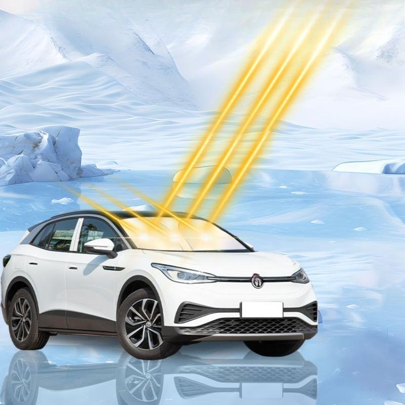 Для Volkswagen ID.4X VW Автомобильный Козырек на Лобовое Стекло Блокирует УФ-Лучи Отражатель Автомобильный Козырек на Окно Защитная Крышка Складной Зонтик 1 Штука