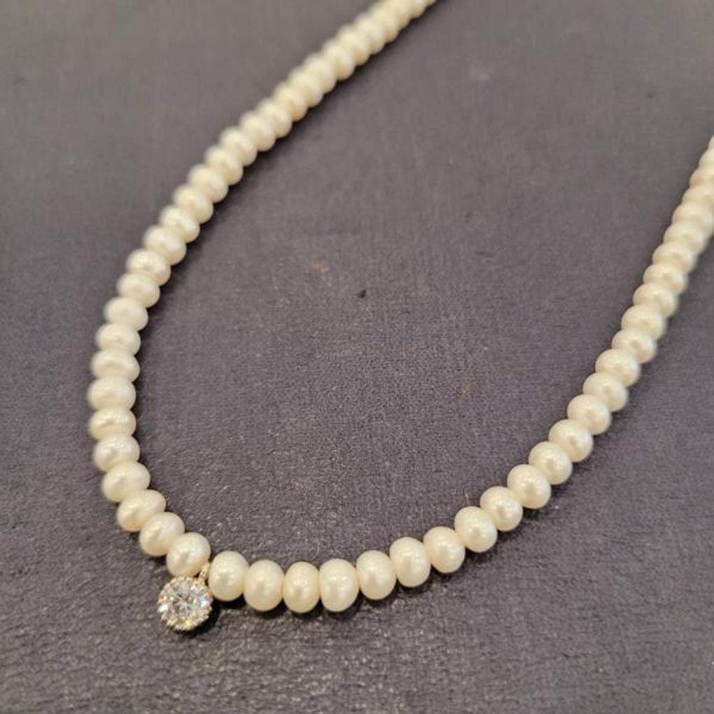 Atria One-Point Freshwater Pearl N Necklace MATNEJJ0002JJF