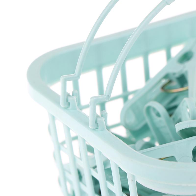 30 шт. Пластиковые прищепки для белья, прищепки для сушки одежды, ветрозащитные зажимы для одежды, маленькие прищепки с корзиной