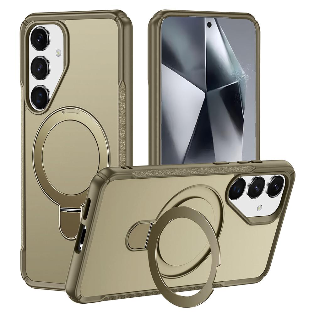 For Samsung Galaxy S25/S24 Case with Magnetic Kickstand TPU+PC Anti Drop Phone Cover