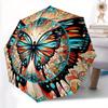 1pc Butterfly Mandala Automatic Umbrella High Quality Canopy, Portable Folding Umbrella with, Ideal Gift for - Travel 182