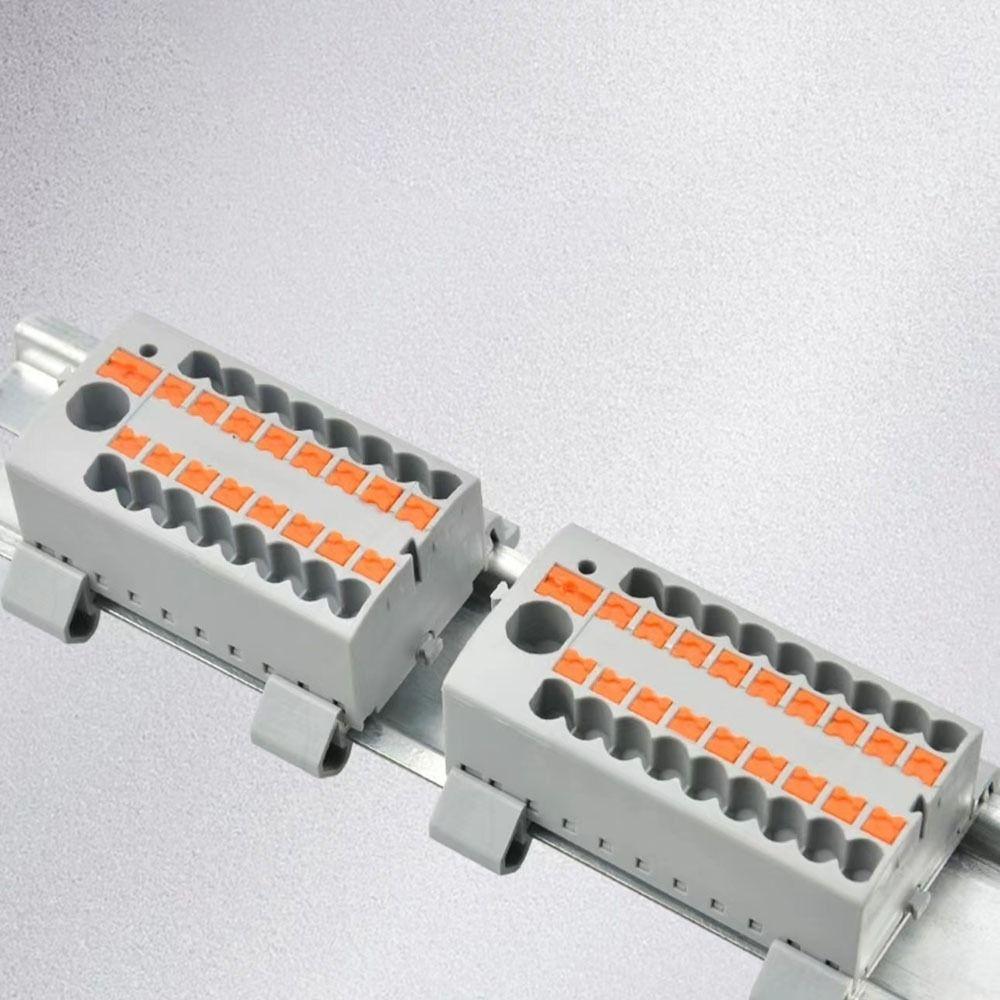 Один вход, несколько выходов, проводные электрические соединители PTFIX 2,5 мм, распределительный блок, монтаж на DIN-рейку