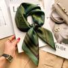 2025 Luxury Fashion Print 70*70cm Silk Square Scarf Women Soft Satin Hairband Neckerchief Tie Female Headband Foulard Bag Ribbon