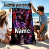 Custom Name Personalized Poppy Playtime Print Beach Towel, for Trip Camping Beach Party Home Decor, Birthday Gift for Family & Friends
