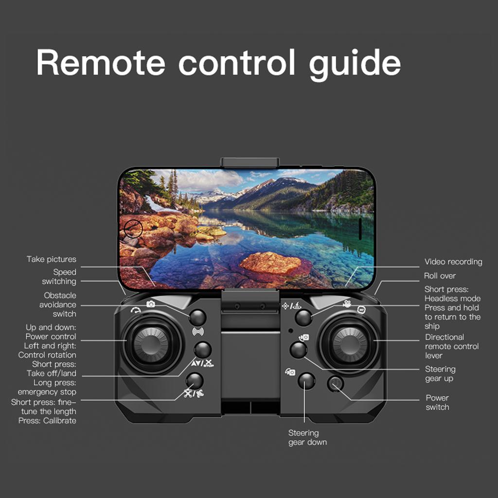 Дрон с дистанционным управлением и камерой 720P, двойная камера, предотвращение препятствий, оптический поток, дрон, Wi-Fi, FPV