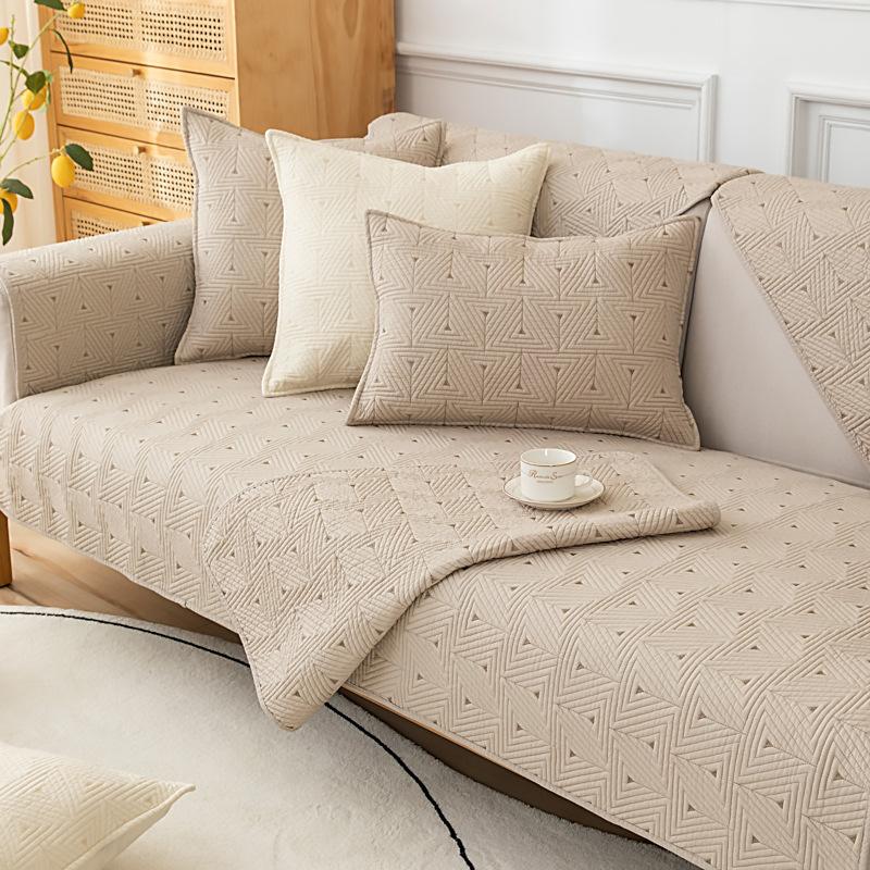 Всесезонная универсальная противоскользящая подушка для дивана Nordic Simple Seat Cushion Современный однотонный летний кожаный чехол для дивана