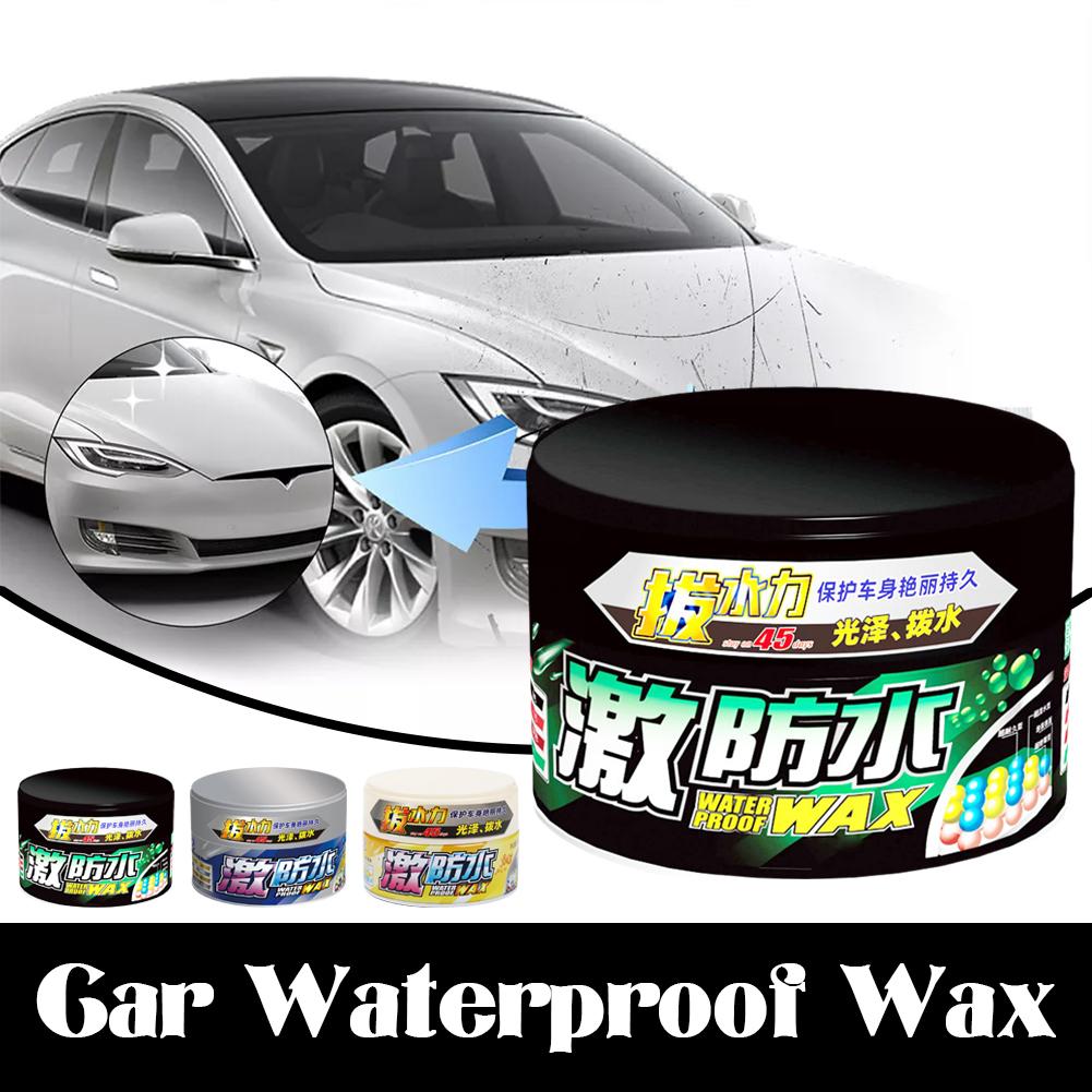 Soft 99 Waterproof Coated Solid Wax, Water Block Wax Waterproof Cleaning Wax W65 Car Car 300g Accessories I5N4