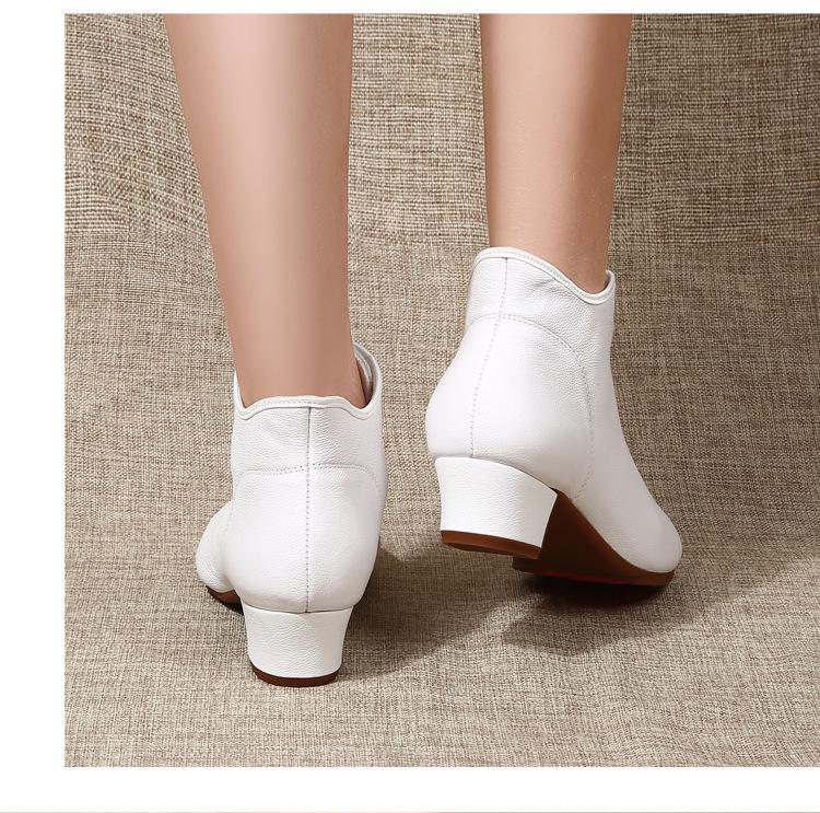 Женские латиноамериканские бальные танцевальные ботинки на высоком голенище с мягкой подошвой